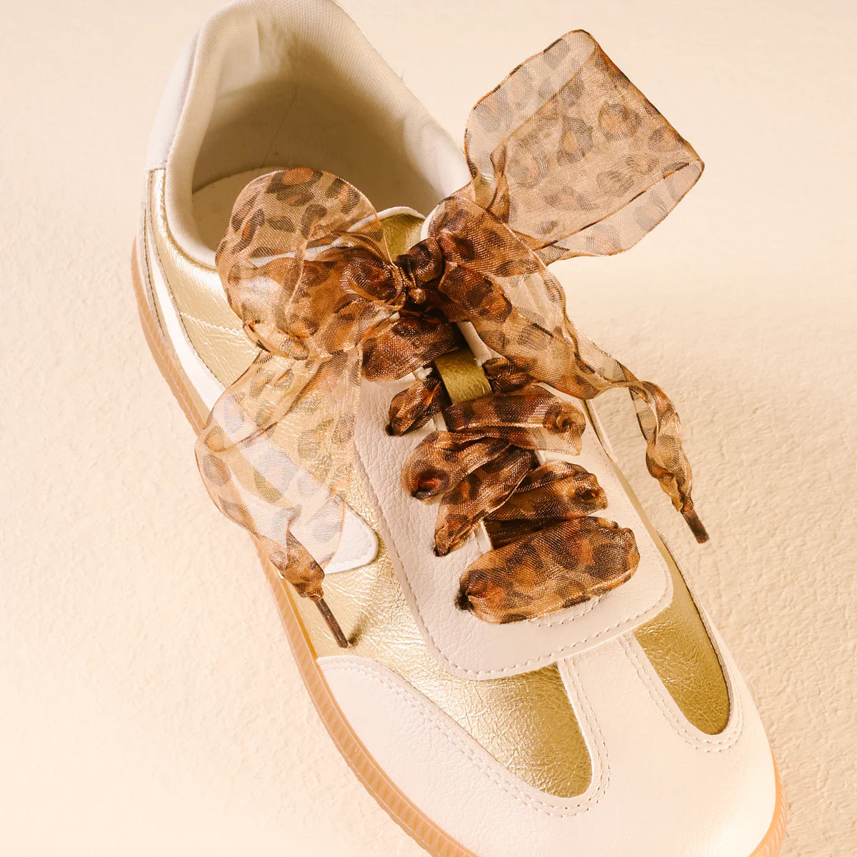 Step it Up Shoelaces- Sheer Cheetah