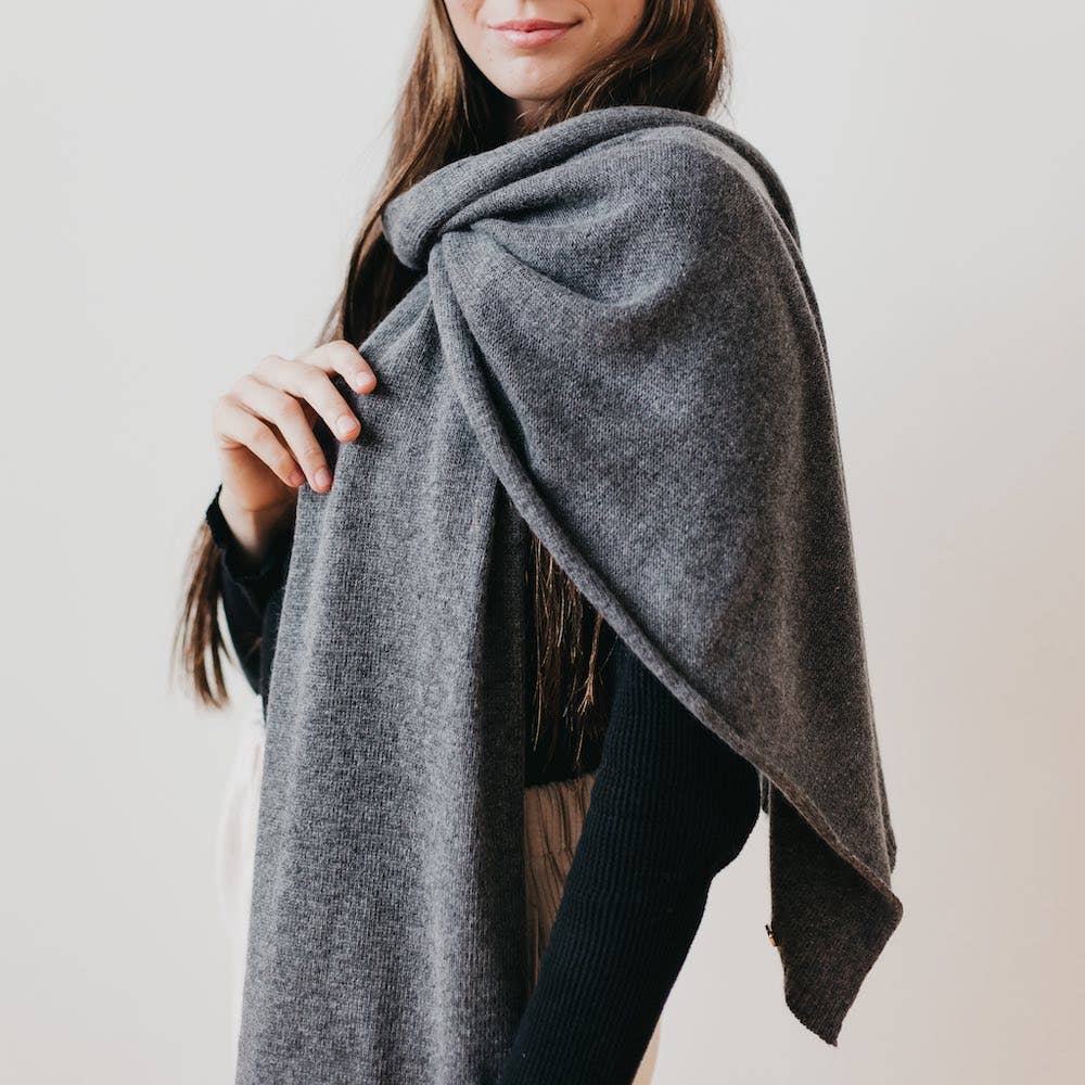 Cassidy Cashmere Wrap and Beanie Set