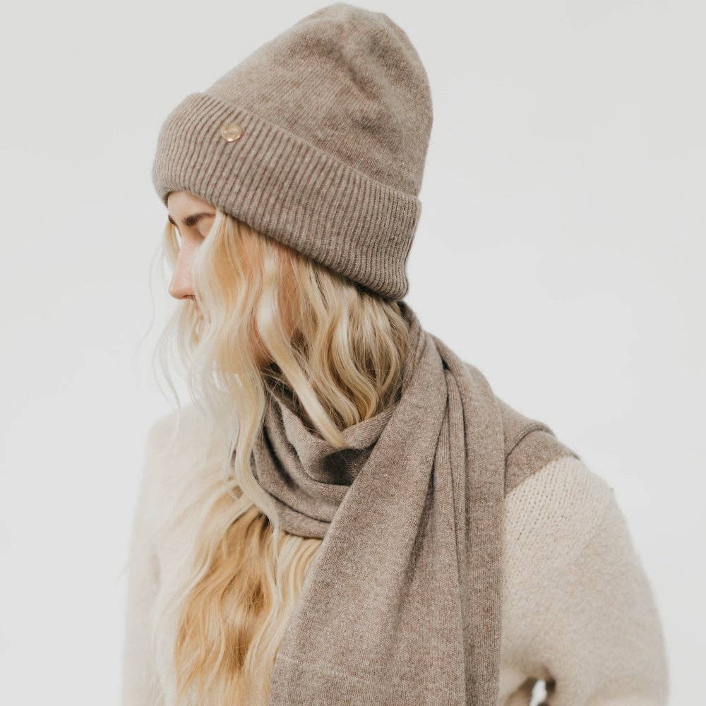 Cassidy Cashmere Wrap and Beanie Set