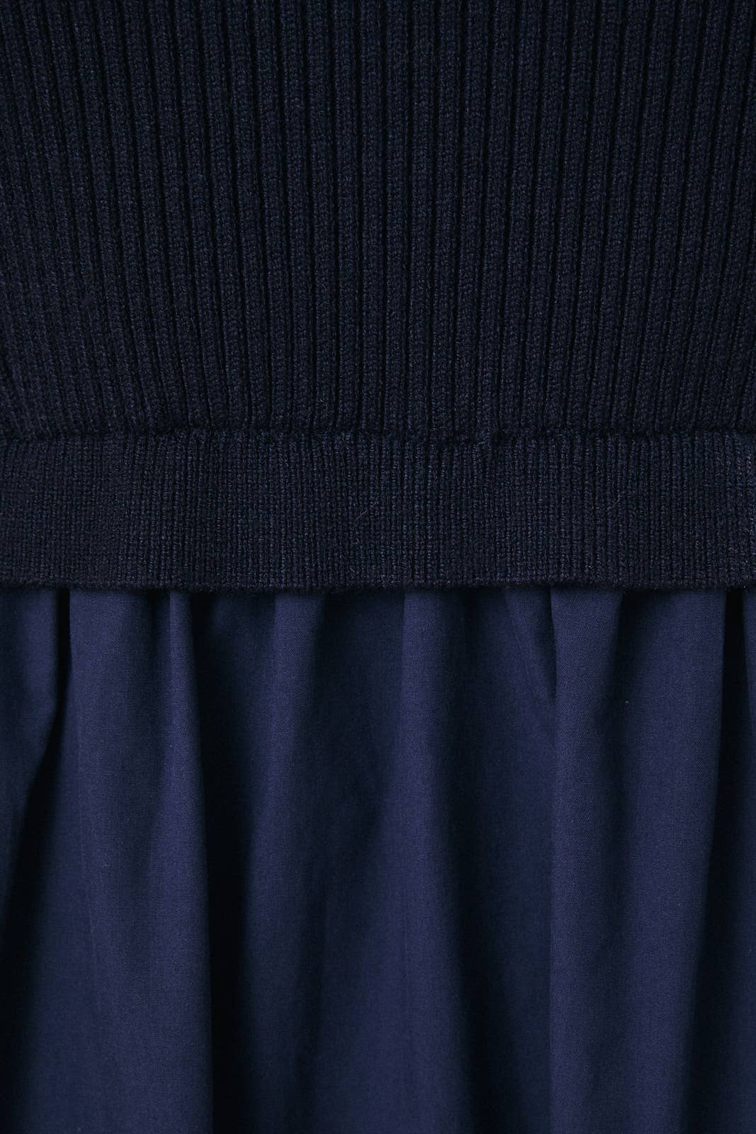 Knit & Woven Mix Tiered Midi Dress