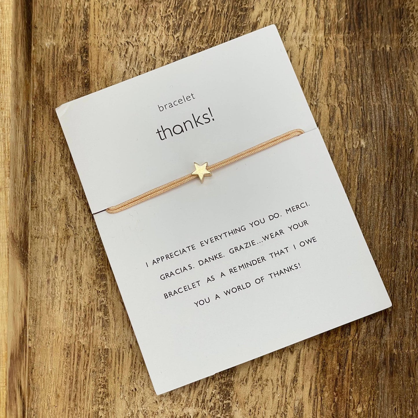 Thanks! Charm Bracelet