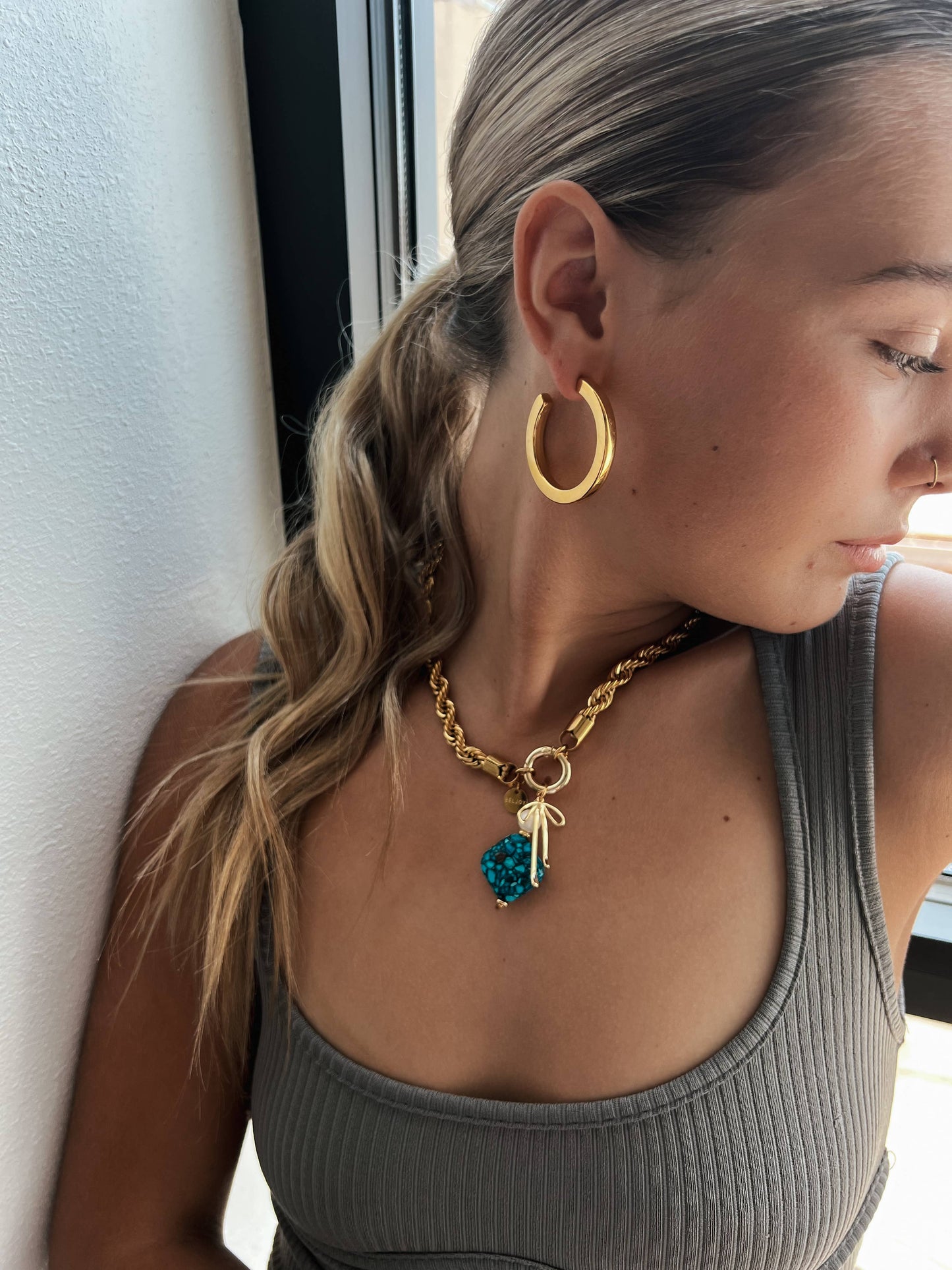 Eilish Everyday Gold Hoops