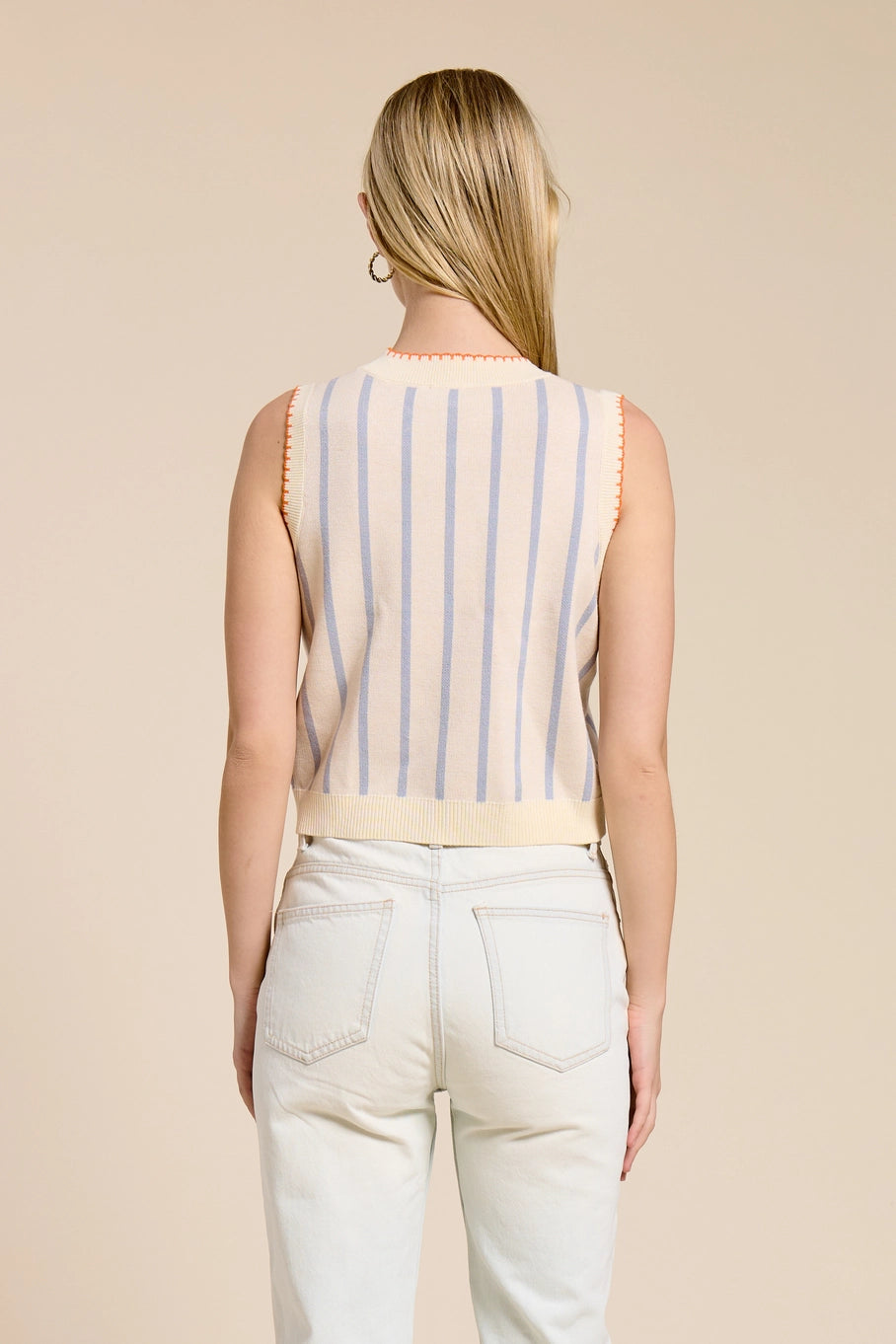 Café Riviera Sweater Vest Top
