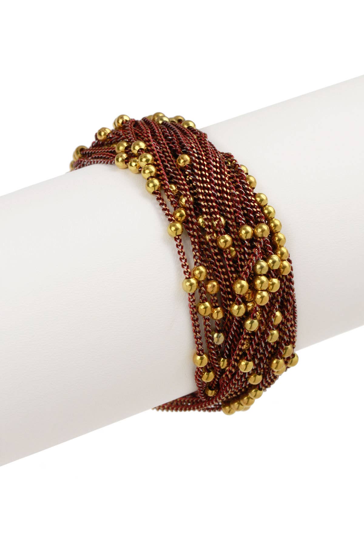 Beaded Chain Magnetic Clasp Bracelet