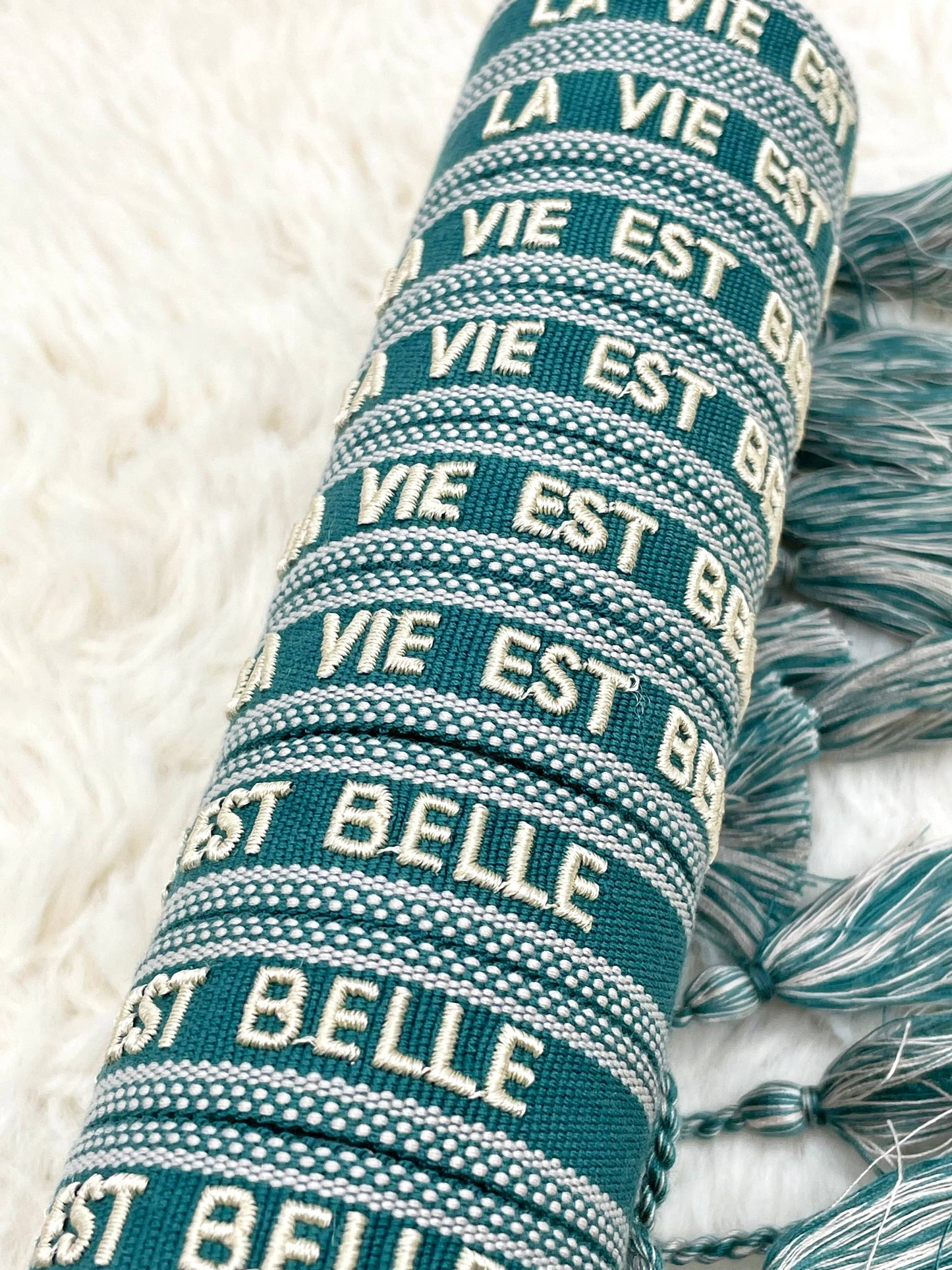 Woven Embroidered Statement Bracelets
