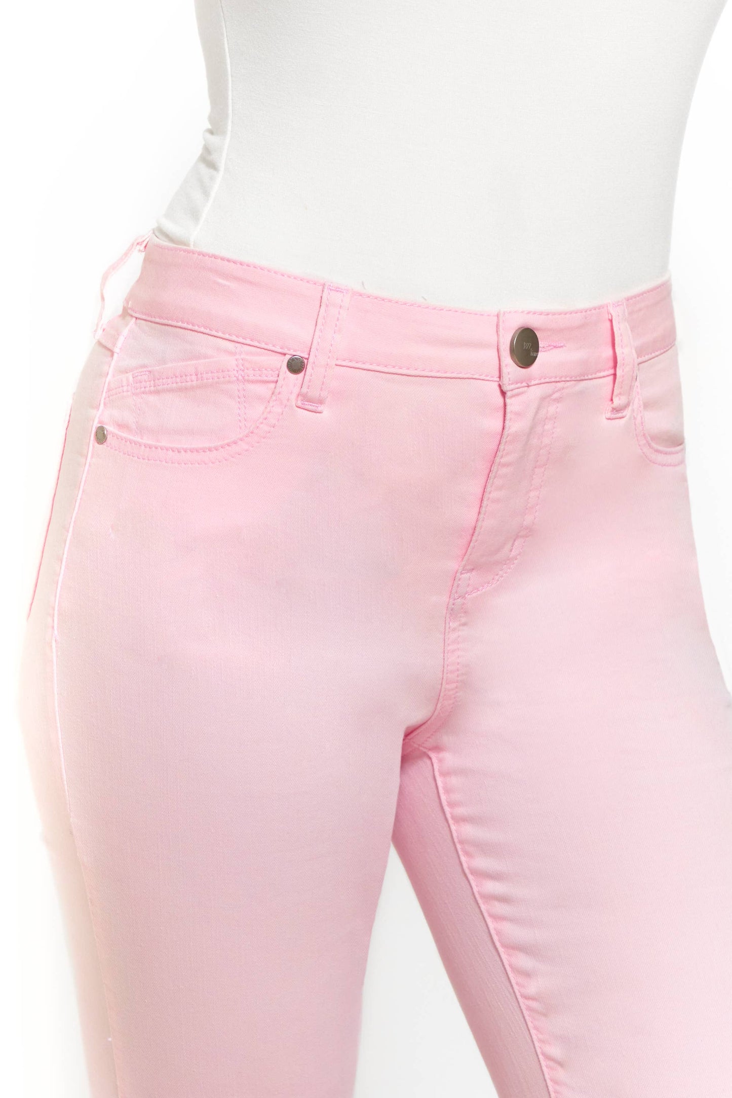 Luxe Cuffed Demi Boot Jeans in Pink