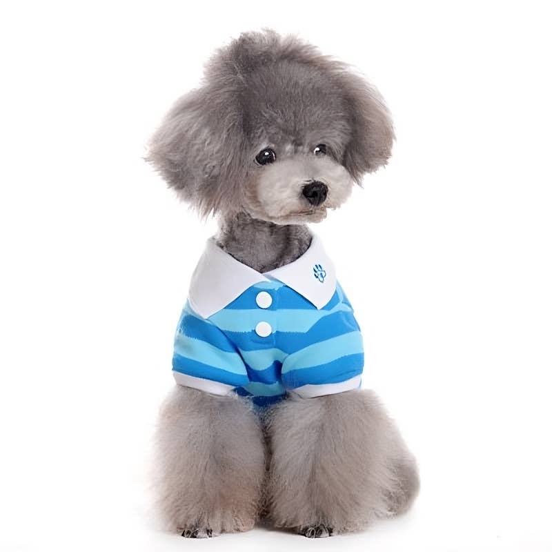 Stripe Polo Dog Shirt