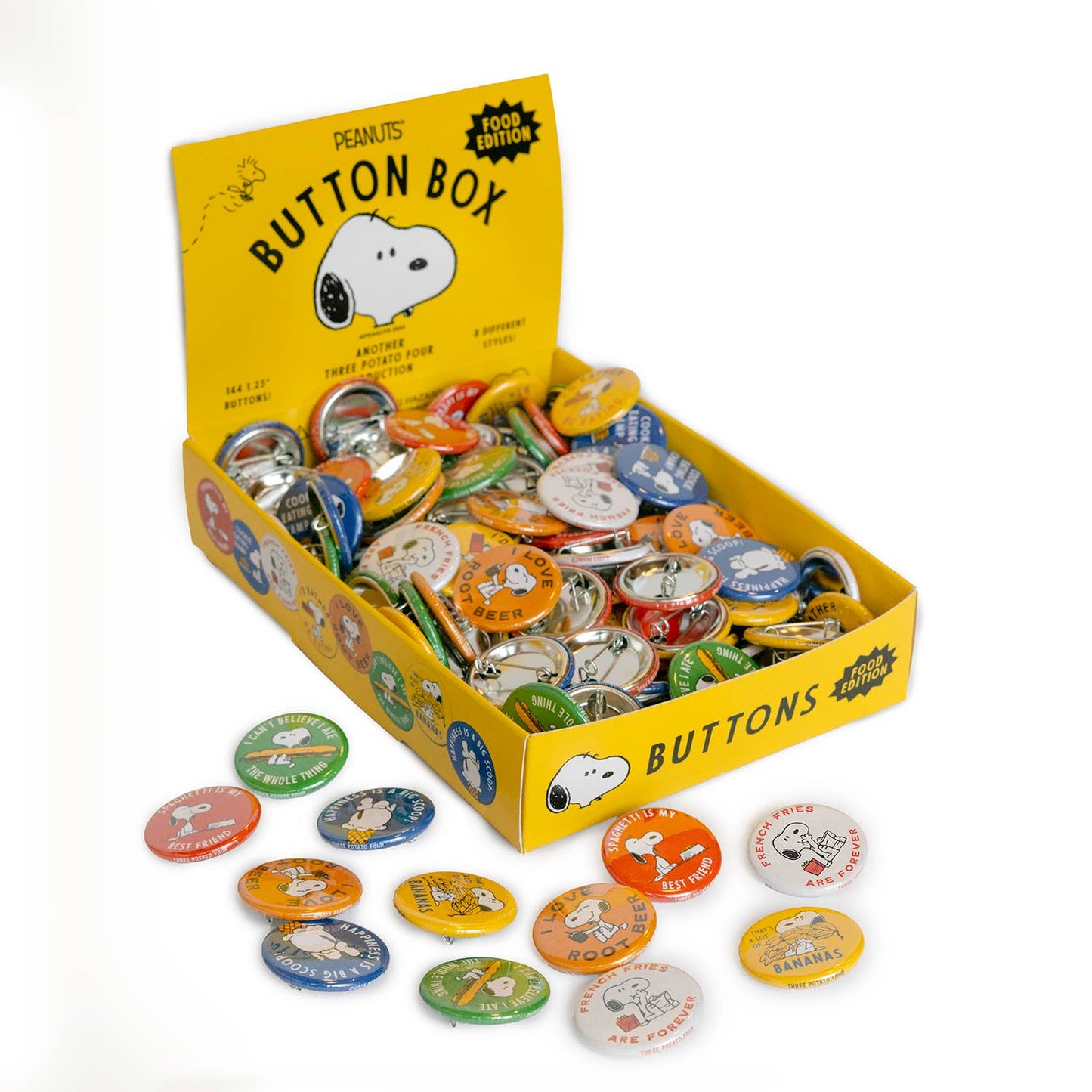 3P4 x Peanuts® - Snoopy Buttons (Food Edition)