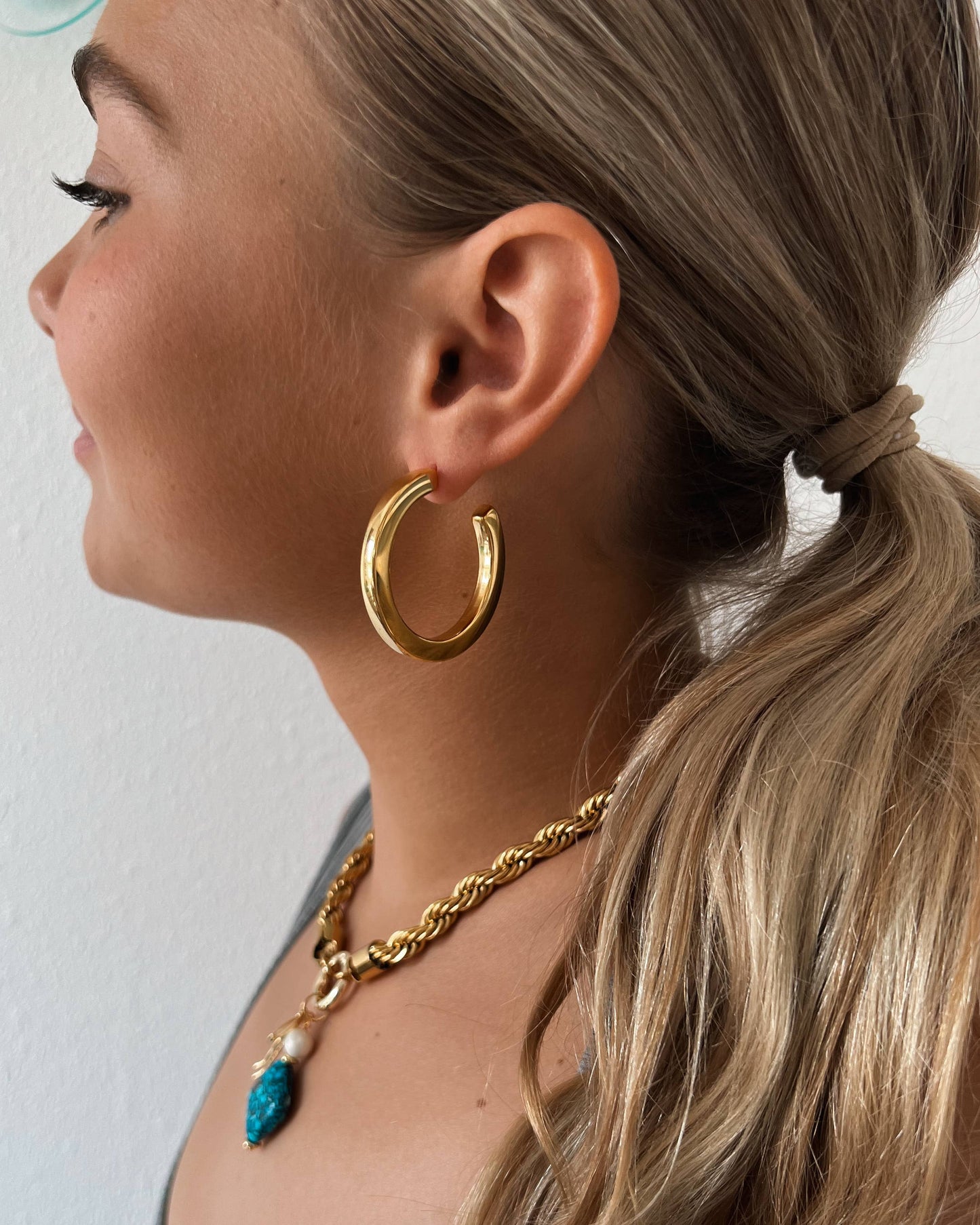 Eilish Everyday Gold Hoops