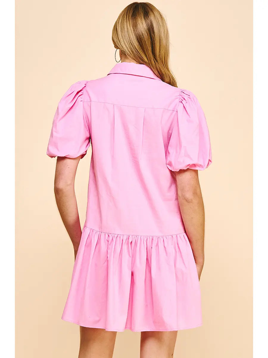 Tiered Puff Sleeve Dress