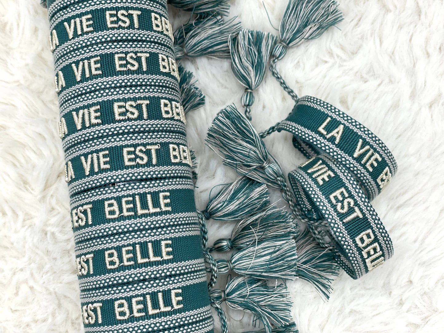 Woven Embroidered Statement Bracelets