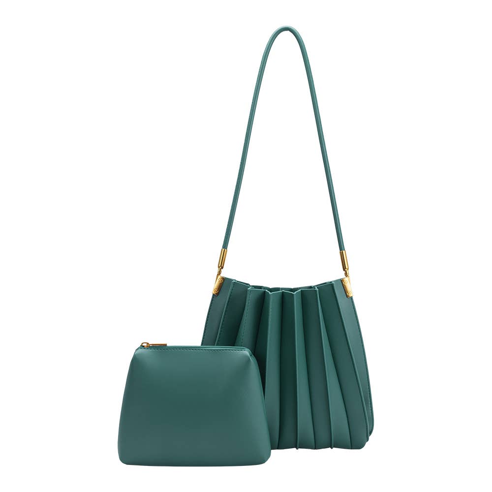 Carrie Pleated Shoulder Bag