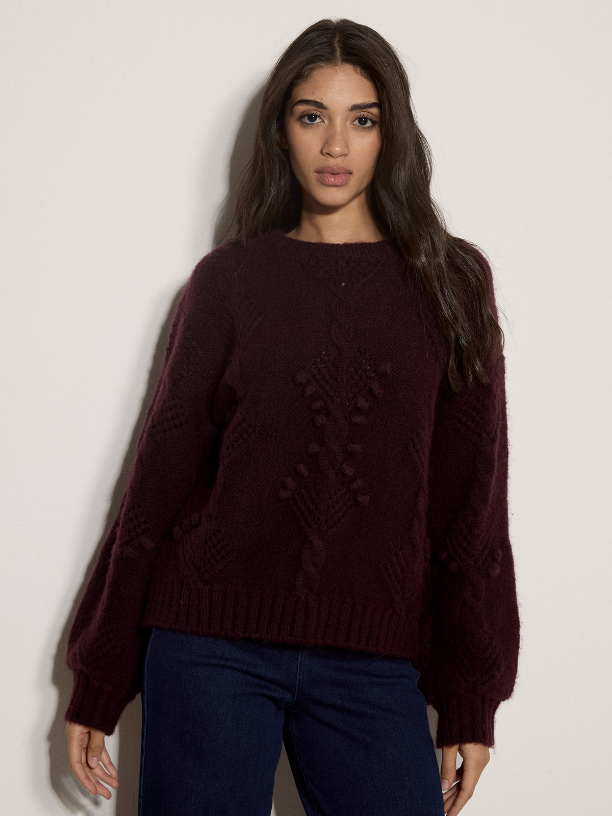 Pom Pom Crew Neck Jumper