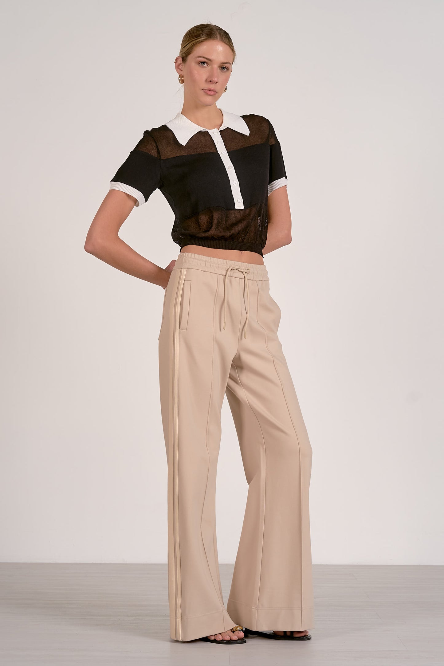 Sheer Short Sleeve Sweater