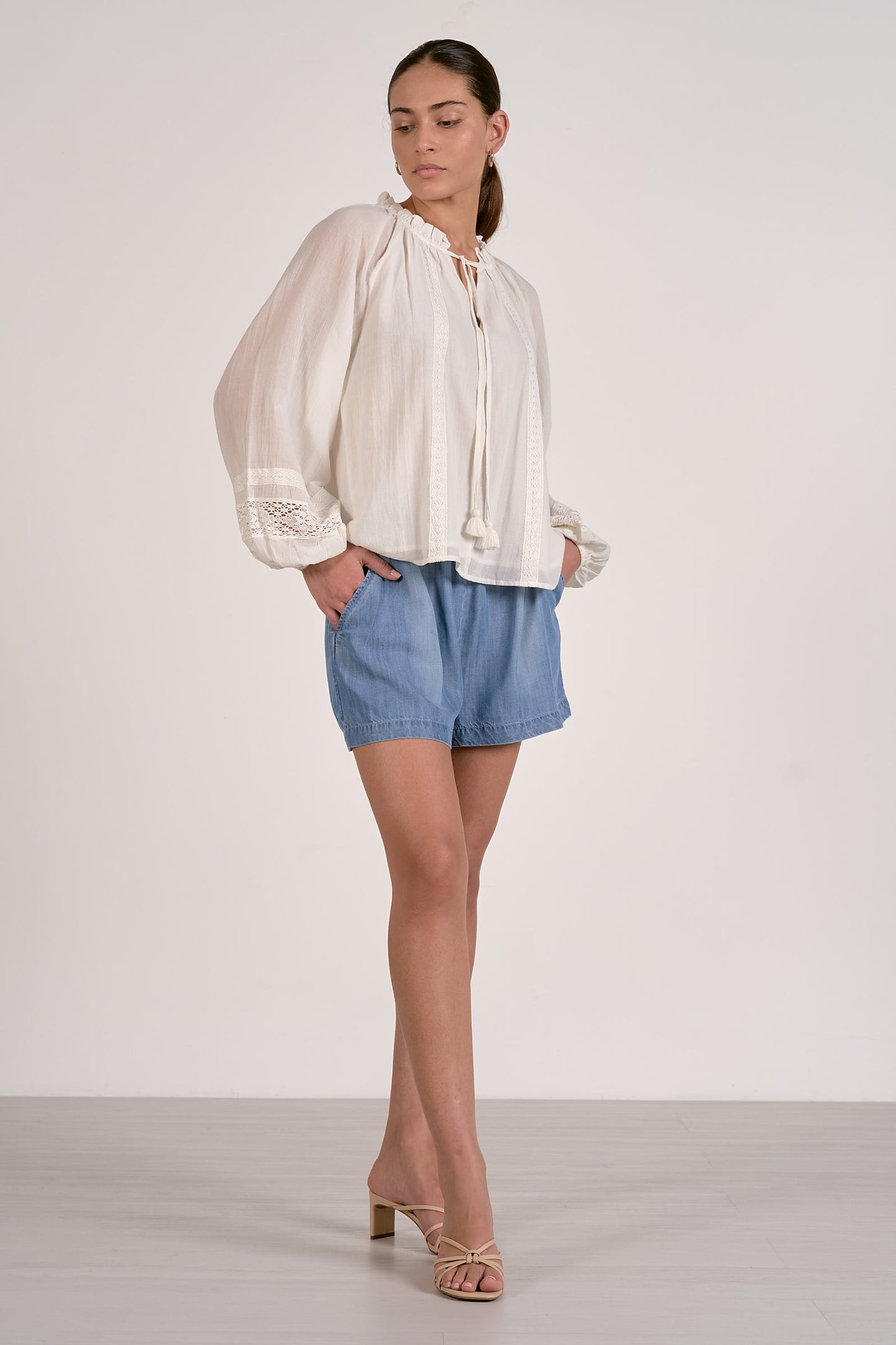 Flowy V Neck Top