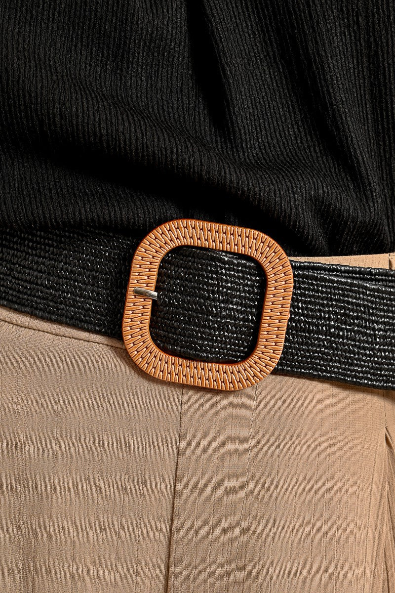 Woven Square Buckle Belt