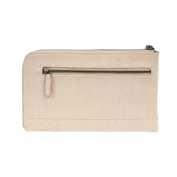 Tina Python Zip Around Wristlet