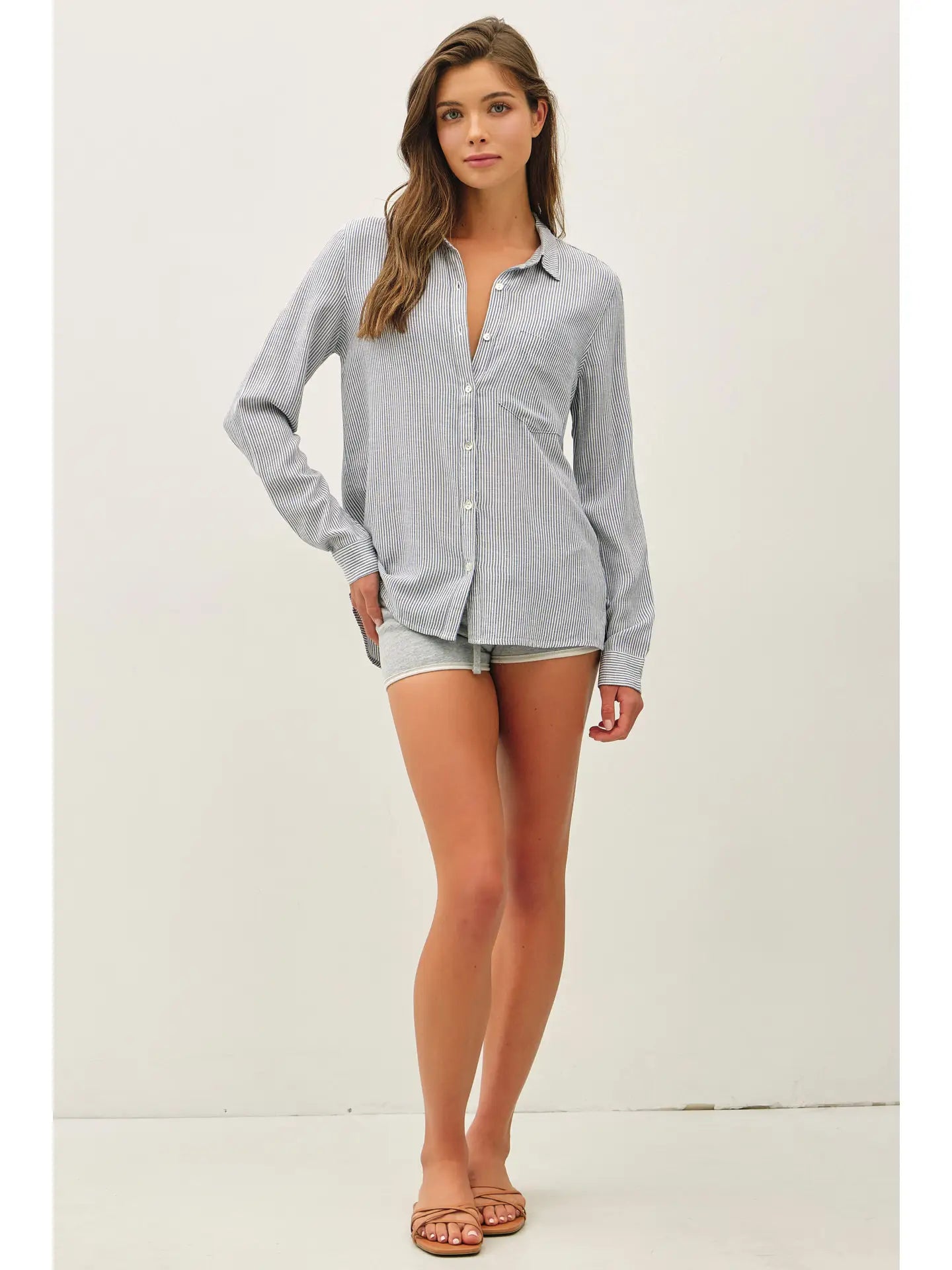 Striped Boxy Shirt