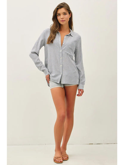 Striped Boxy Shirt