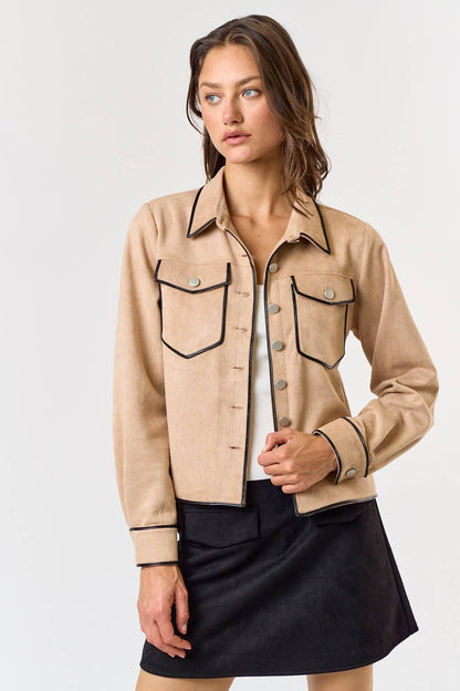 Suede Shirt Jacket