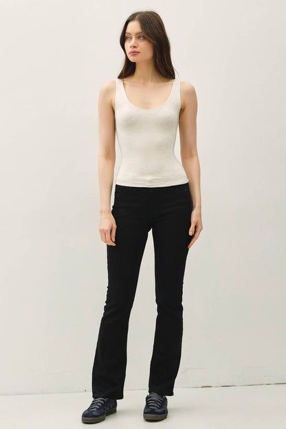 Double Lined Scoop Neck Tank