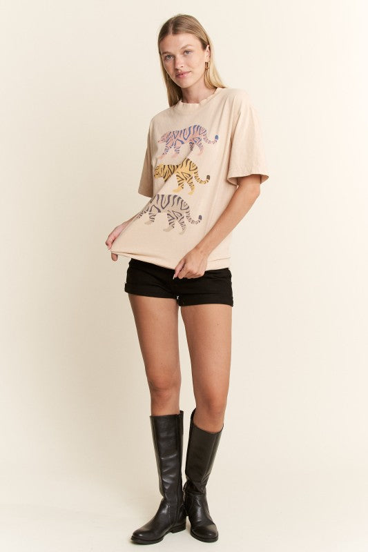 Three Tigers Graphic Tee