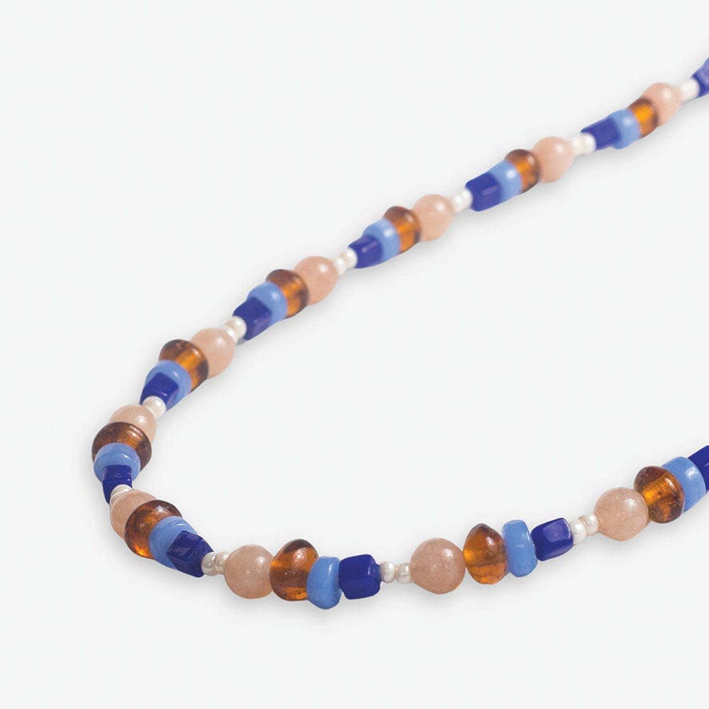 Sylvia Mixed Beads And Stones Long Necklace