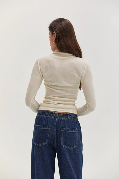 Claire Long Sleeve Mock Neck Top