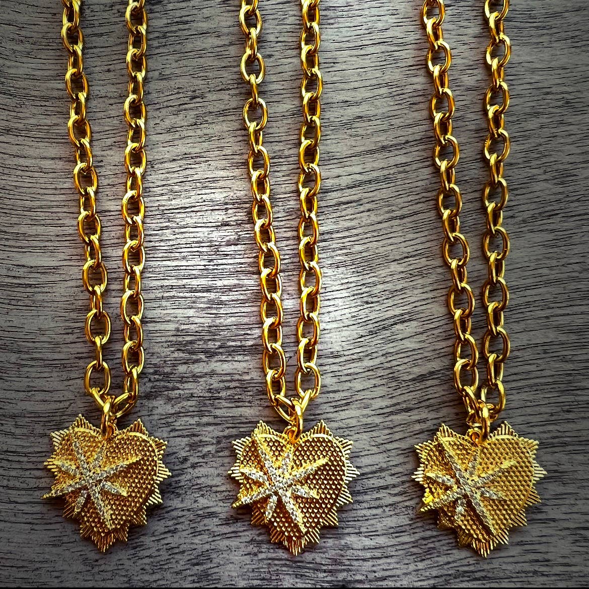 Three of Hearts Necklaces