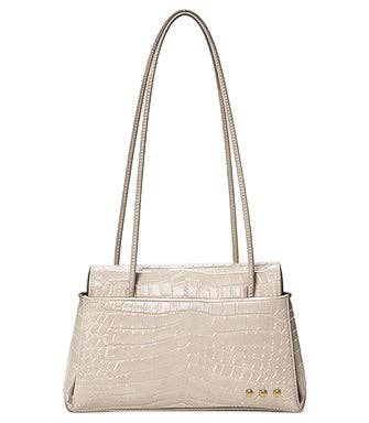 Kris Croc Embossed Shoulder Bag
