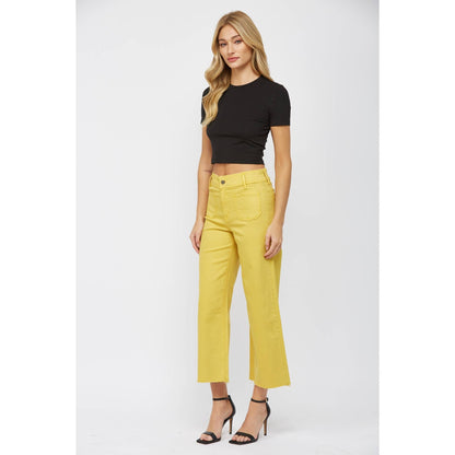 Cropped Wide Leg Pants