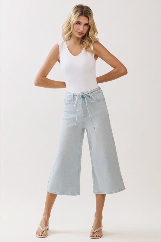 Gemma Gaucho Jeans With Tie Belt
