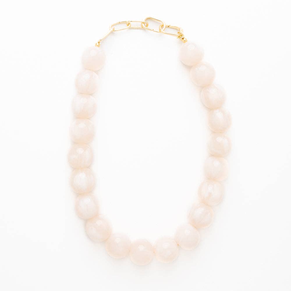 Iris Large Resin Bead Necklace