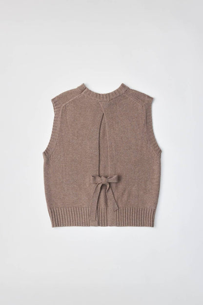 The Merritt Vest | Tie Back Knit Vest