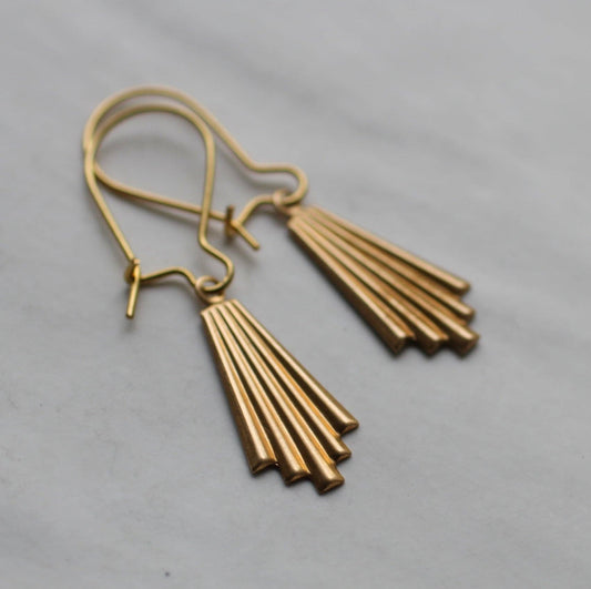 Chrysler Art Deco Earrings