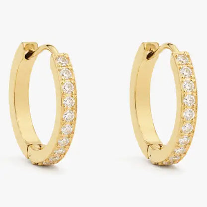 Jay Pavé Huggie Earrings