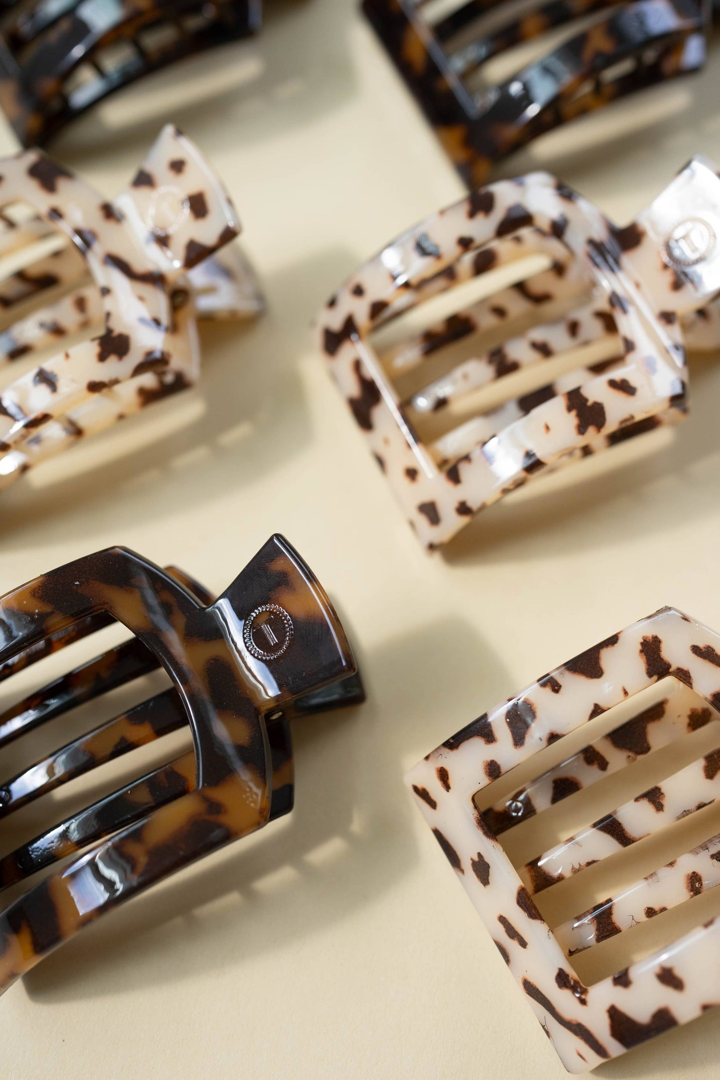 Square Flat Hair Clip - Medium