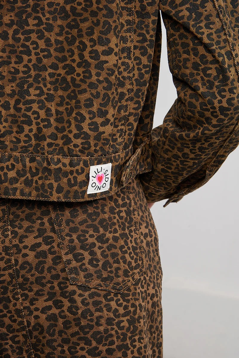 Leopard Jean Jacket