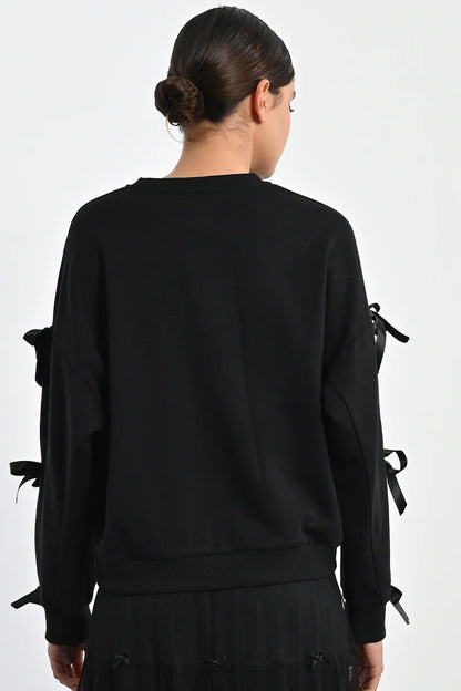 Bow Sleeve Sweatshirt