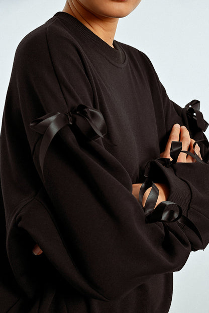 Bow Sleeve Sweatshirt