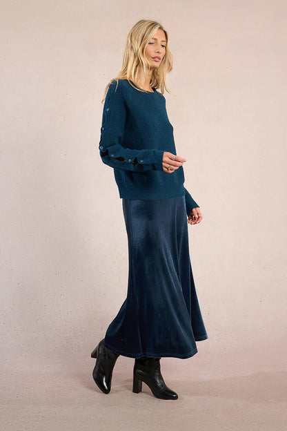 Button Sleeve Sweater