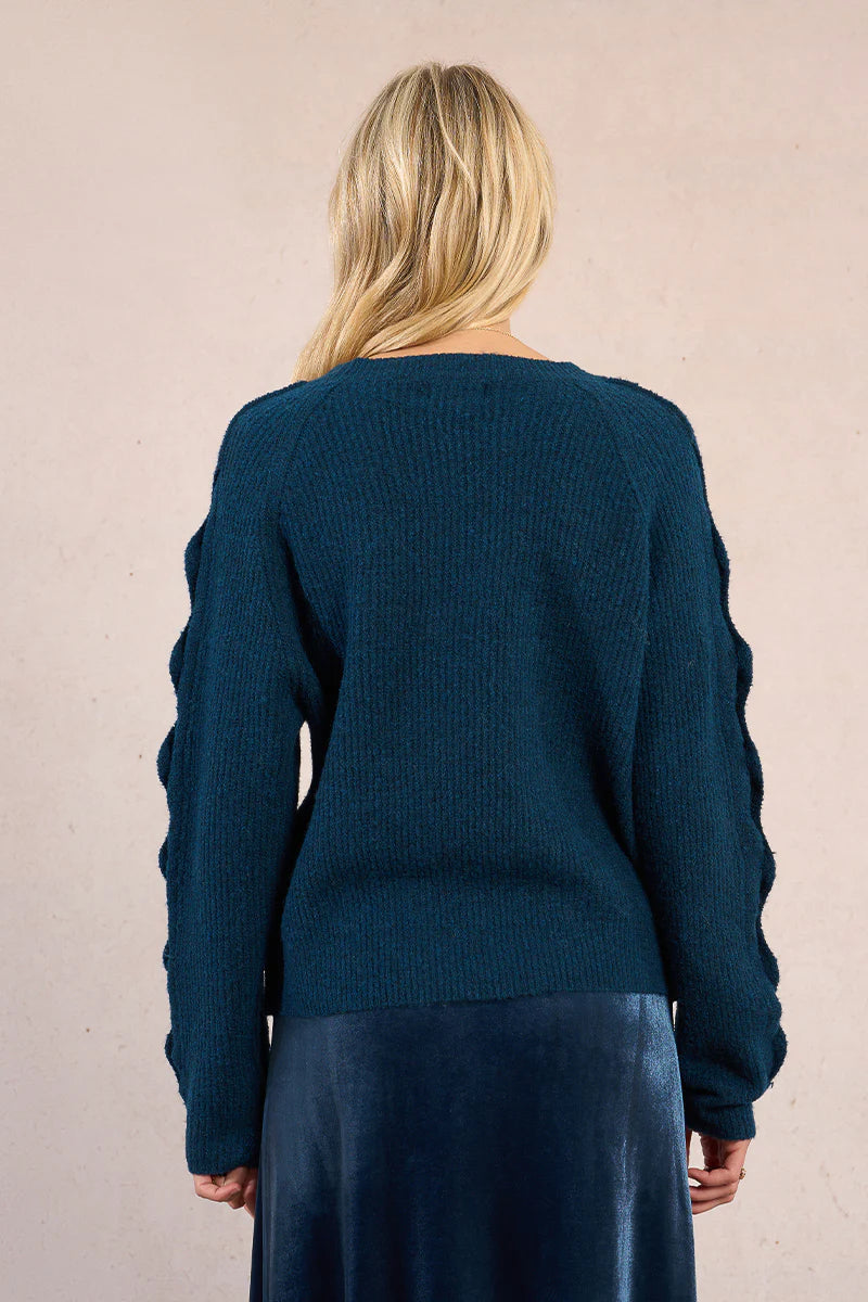Button Sleeve Sweater