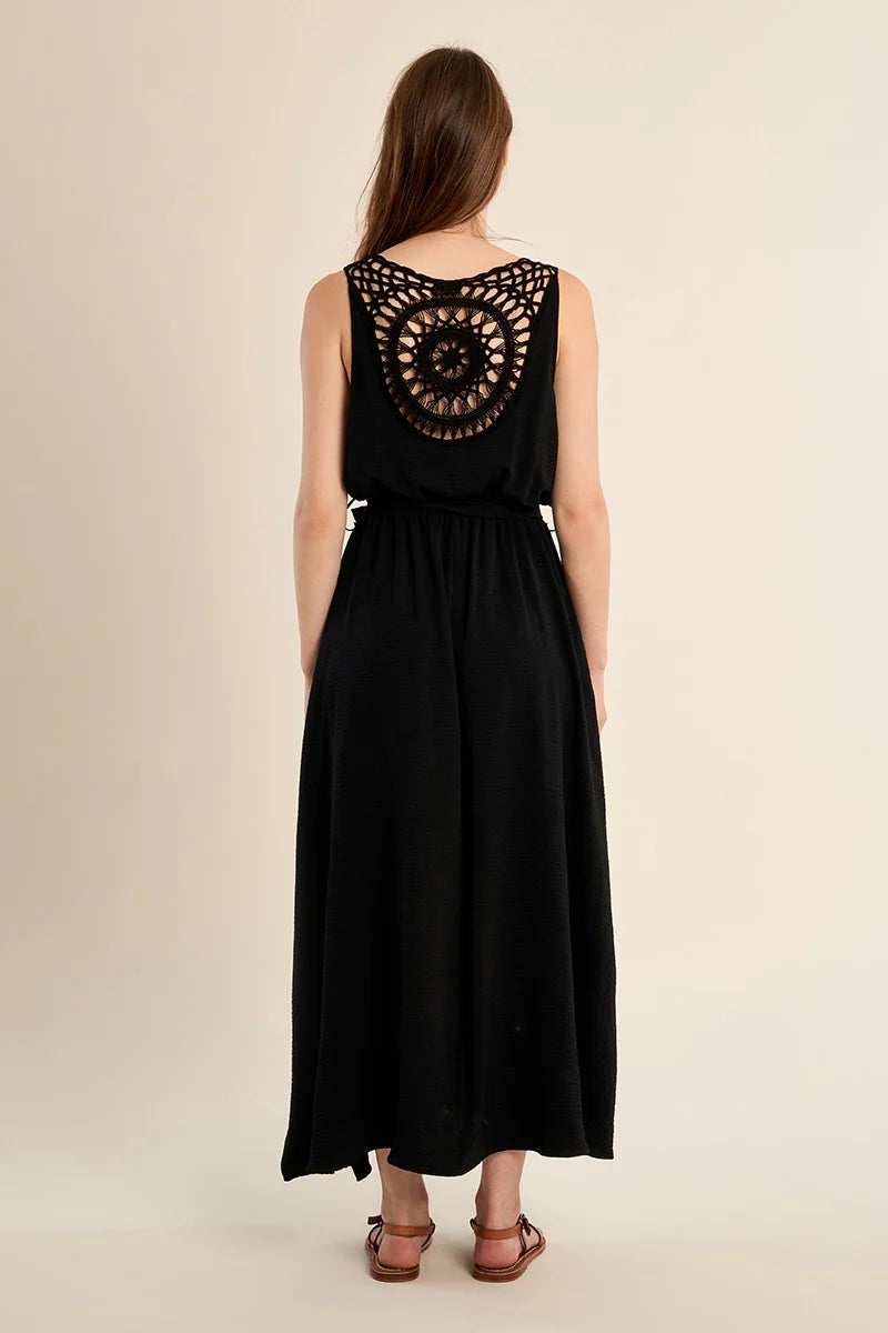 Crochet Back Dress