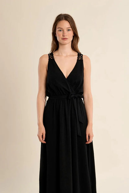 Crochet Back Dress