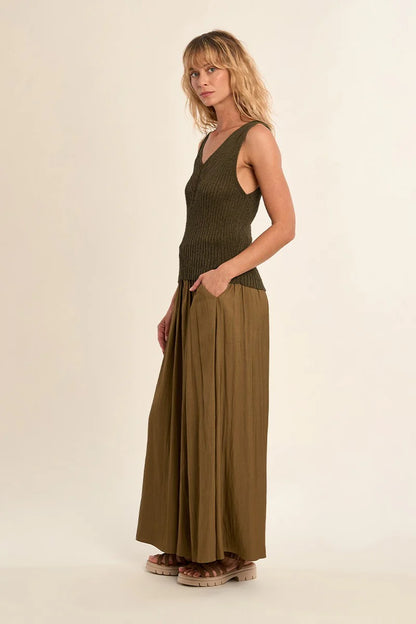 Knit V-Neck Tank Top