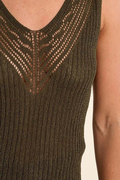 Knit V-Neck Tank Top