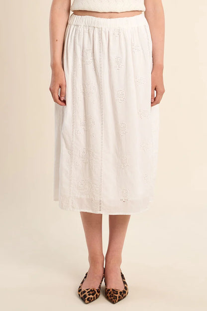 Openwork Midi Skirt