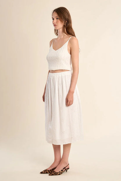 Openwork Midi Skirt