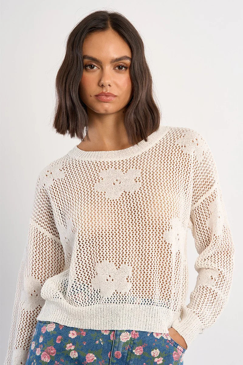 Daisy Openwork Sweater