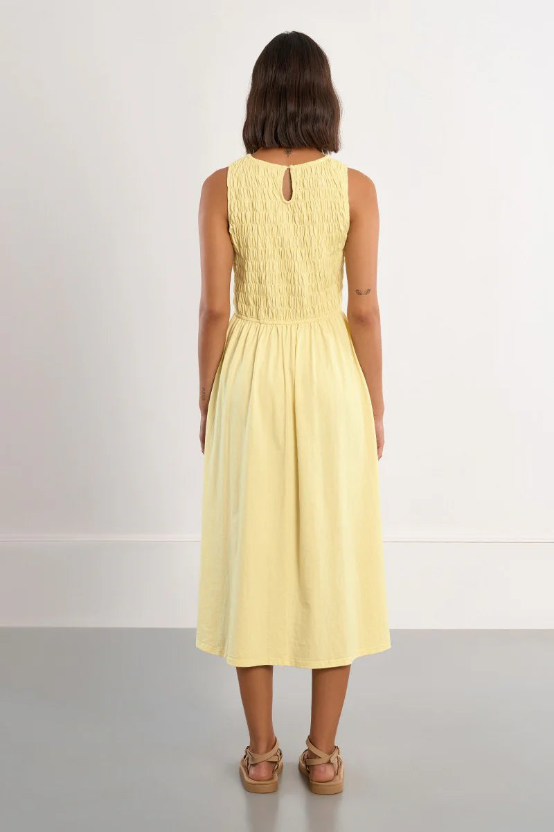 Smocked Top Midi Dress